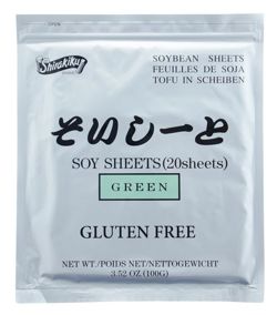 Papier sojowy do sushi, arkusze zielone 20szt/100g Shirakiku 
