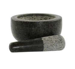 Moździerz kuchenny z tłuczkiem, granitowy, kamienny 13cm / 1,45kg