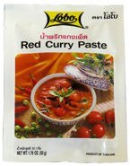 Czerwona pasta curry, Red curry paste 50g Lobo