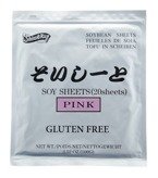 Papier sojowy do sushi, różowe arkusze 20szt/100g Shirakiku