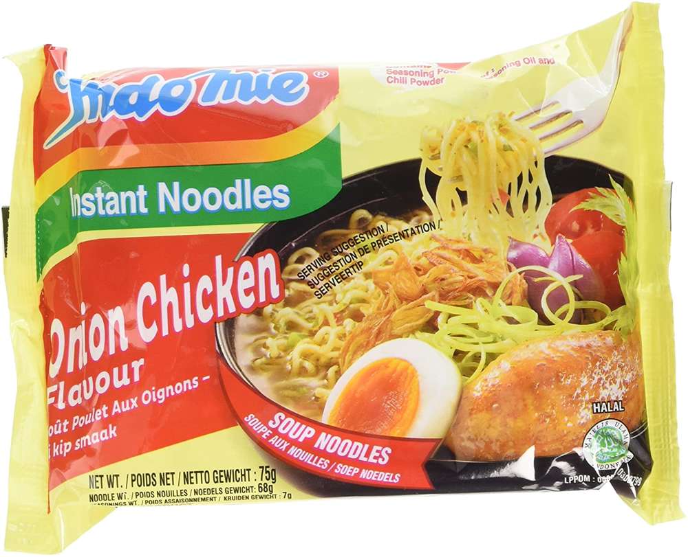 Instant noodles onion chicken flavour