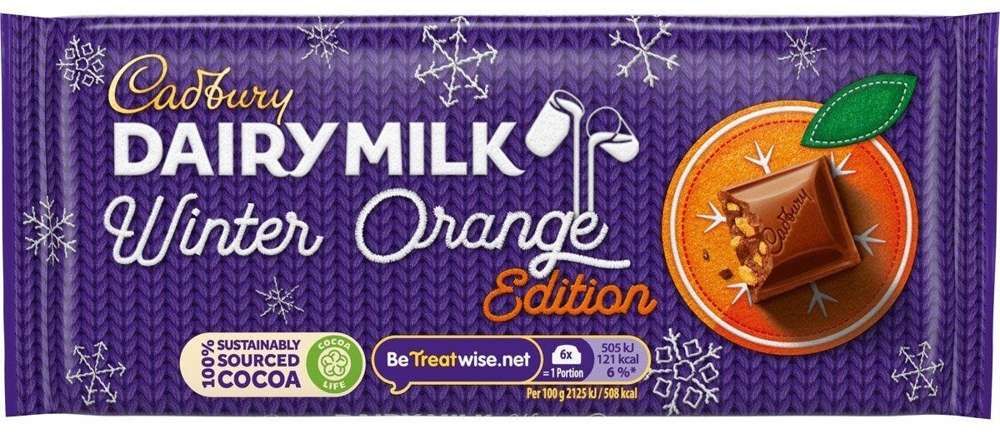 Cadbury Dairy Milk Winter Orange