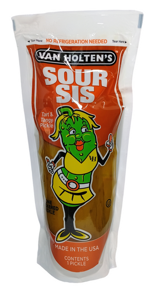  Sour Sis Pickle-Tart & Tangy Flavour 196g Van Holten's