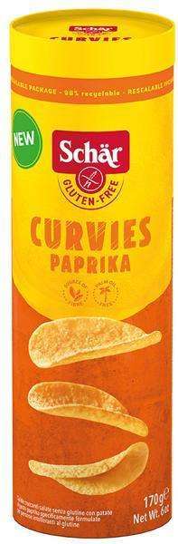 Chipsy bezglutenowe Curvies Paprika 170g Schar 