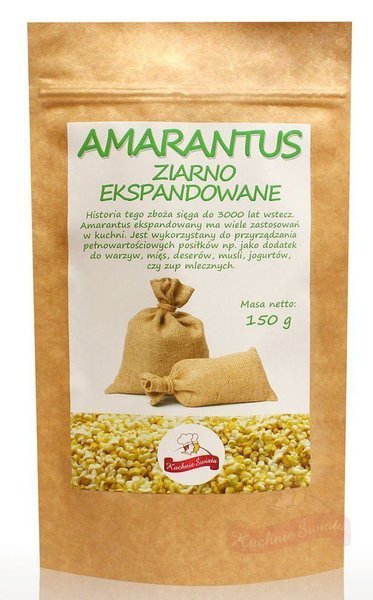 Amarantus, ziarno ekspandowane 150g KŚ