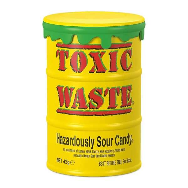 Toxic Waste Hazardously Sour Candy, kwaśne cukierki 42g Candy Dynamics 