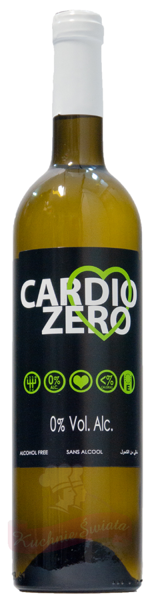 Wino bezalkoholowe białe Cardio Zero 750ml