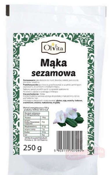 Mąka sezamowa 250g Olvita 