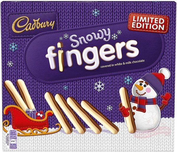 Ciasteczka Snowy Fingers 230g Cadbury 