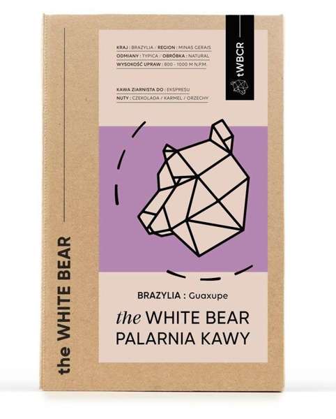 Kawa ziarnista Arabica Guaxupe 1kg The White Bear