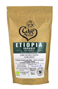 Kawa Etiopia Organic Arabica, ziarnista, palona 250g Cafe Creator 