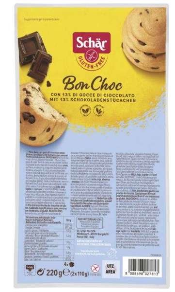Bon Choc, bułeczki z czekoladą (4x55g) 220g Schar