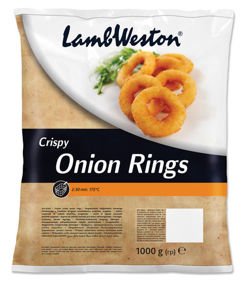 Crispy Onion Rings, krążki cebulowe, mrożone 1kg LambWeston