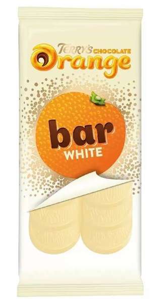 Czekolada biała pomarańczowa, Terry's Orange White Chocolate 85g