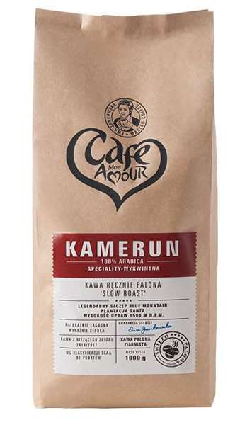 Kawa Kamerun Arabica, ziarnista, palona 1kg Cafe Creator 