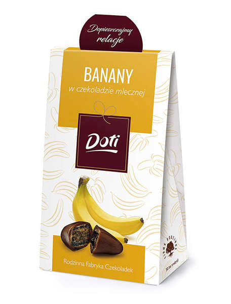 Banany w czekoladzie mlecznej 100g Doti