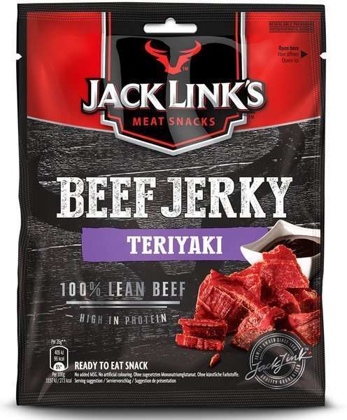Beef Jerky Teriyaki, suszona wołowina 70g Jack Link's