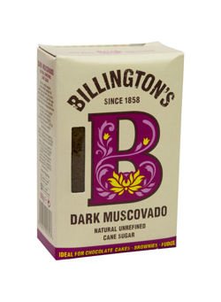 Cukier trzcinowy Muscovado, ciemny 500g Billington’s