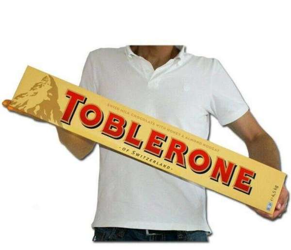Gigant Toblerone Milk Chocolate, Jumbo Bar 4,5kg DATA PRZYDATNOŚCI: 19/06/2022