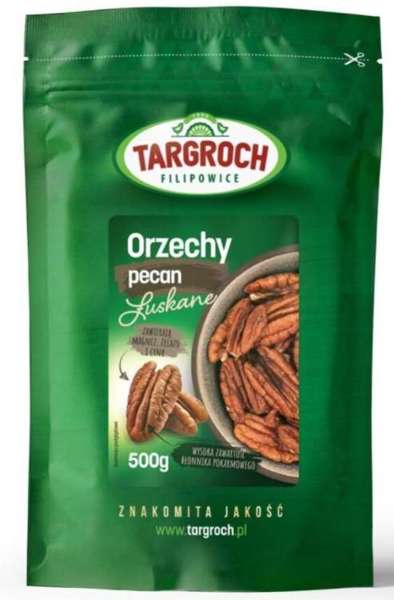 Orzechy Pecan łuskane, orzechy pekan 500g Targroch