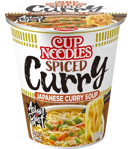 Makaron instant Spiced Curry Cup Noodles 67g Nissin