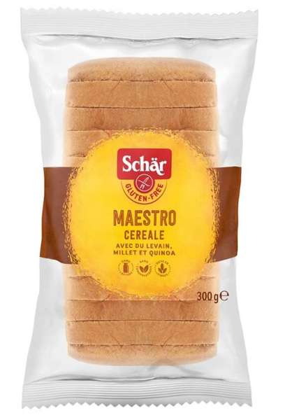 Chleb wieloziarnisty Maestro Cereale 300g Schar DATA PRZYDATNOŚCI: 23/05/2022