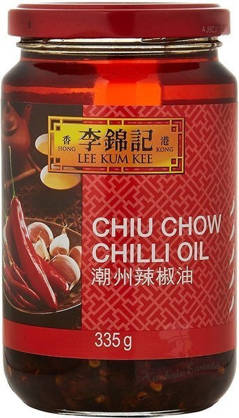 Olej przyprawowy ostry, Chiu Chow Chilli Oil 335ml LKK 