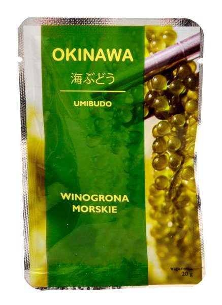 Glony Umibudo, winogrona morskie, zielony kawior 20g Okinawa