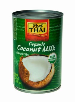 Mleczko kokosowe ekologiczne, BIO, mleko organiczne 400ml Real Thai