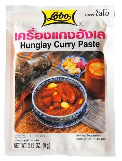 Pasta Curry Hunglay 60g Lobo