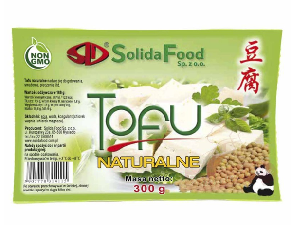 Tofu naturalne 300g Solida Food