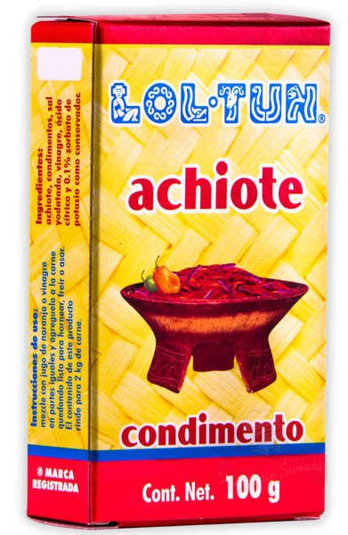 Achiote - barwnik annato 100g Lol-Tun Meksykańska pasta