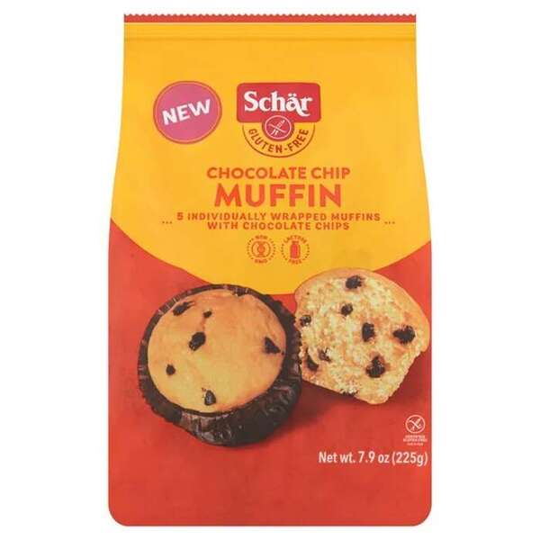 Muffins choco Chips 225g Schar TERMIN PRZYDATNOŚCI 09-10-2024