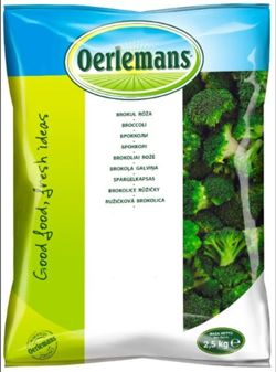 Brokuły zielone, mrożone 2,5kg Oerlemans