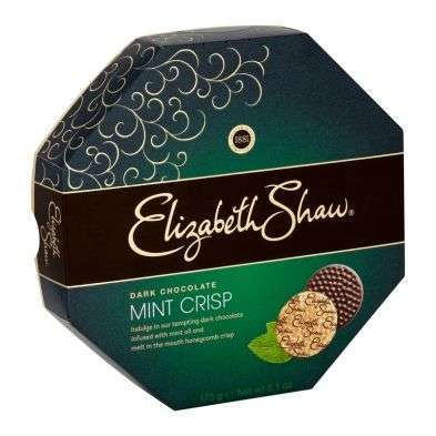 Czekoladki miętowe, Dark Chocolate Mint Crisp 175g Elizabeth Shaw 