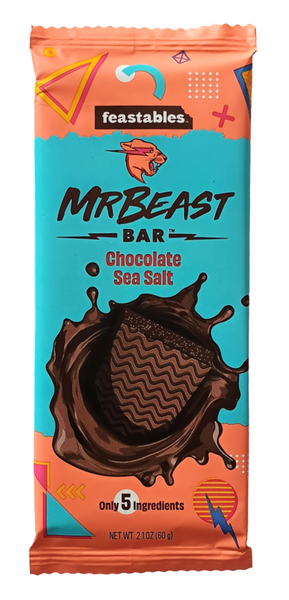 Czekolada deserowa z solą morską, Chocolate Sea Salt Bar 60g Mrbeast