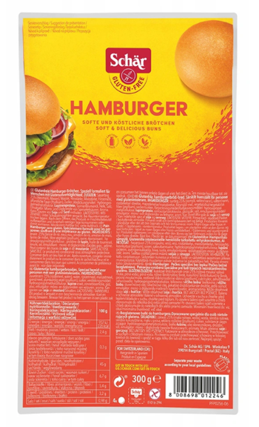 Bułki bezglutenowe Hamburger 300g (4x75g)