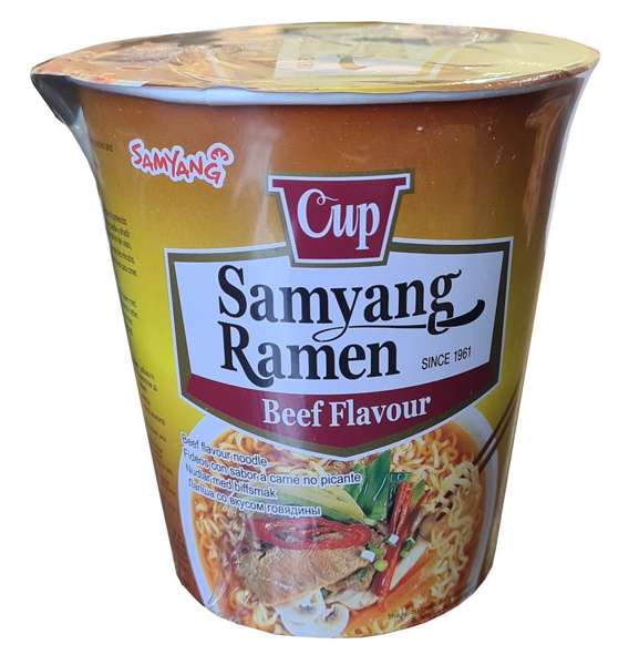 Makaron Ramen w kubku o smaku wołowiny 65g Samyang