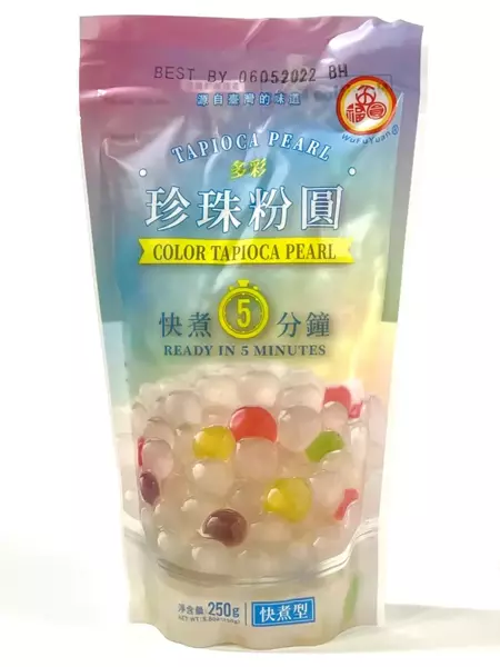 Tapioka perła gruba, kolorowa, do Bubble Tea 250g