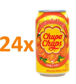 24 x Napój Chupa Chups, pomarańczowy 345ml 