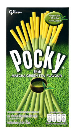 Pocky Matcha, paluszki w polewie z zielonej herbaty 39g Glico