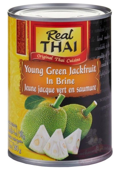 Jackfruit chlebowiec zielony w słonej zalewie 565g Real Thai
