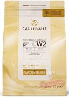 Czekolada belgijska biała pastylki 2,5kg Callebaut 