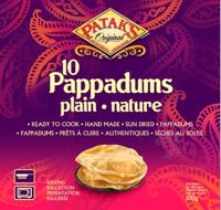 Hinduskie placki naturalne Pappadums 100g Patak's