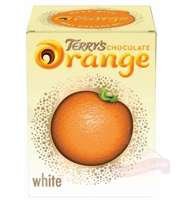 Czekolada biała o smaku i kształcie pomarańczy 147g Terry's