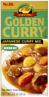 Gulasz, curry japońskie Golden Curry Medium Hot 92g S&B