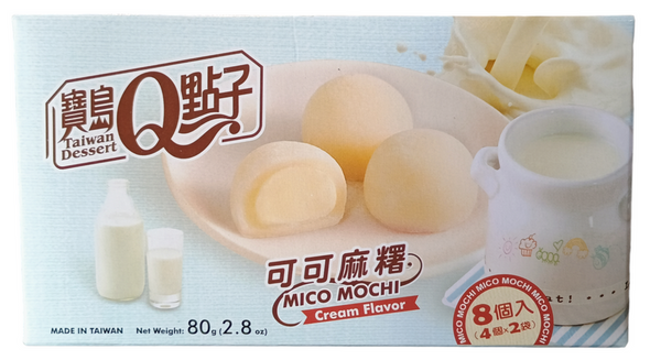 Mochi Mico Cream, ciastka z ryżu kleistego 80g Taiwan Dessert