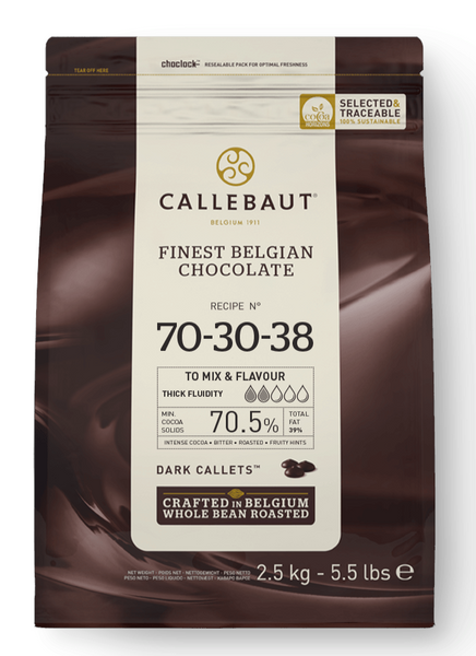 Czekolada belgijska ciemna 70% pastylki 2,5kg Callebaut 