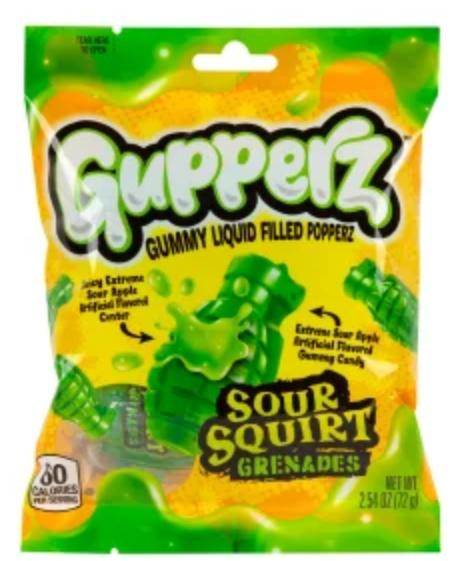 Żelki Gupperz Sour Squirt Grenades 72g