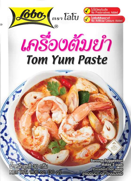 Pasta Tom Yum, koncentrat zupy krewetkowej 30g Lobo